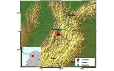 Sismo 5.8 con epicentro en Los Santos (Santander) sacudió el centro del país