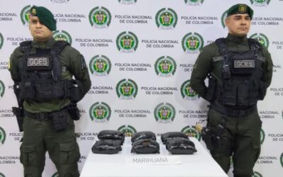 Incautan más de un kilo de marihuana tras persecución a presuntos microtraficantes en Mariquita.
