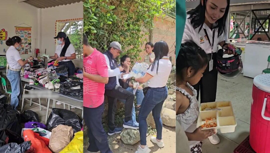Apoyo a estudiantes de Álamos continúa tras incendio en el sector.