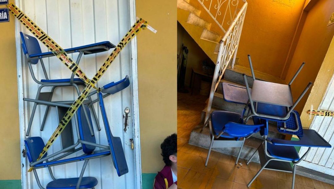 Estudiantes suspenden clases en Herveo por el deterioro de su institución educativa